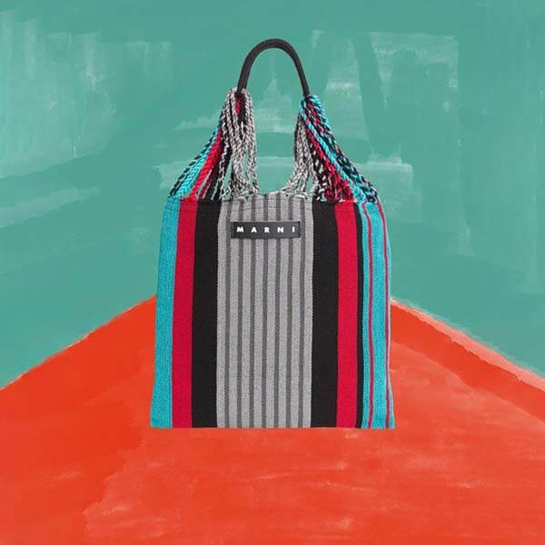 大人気 マルニ ハンモックバッグ 偽物マーケット★ハンモックショッピングバッグ